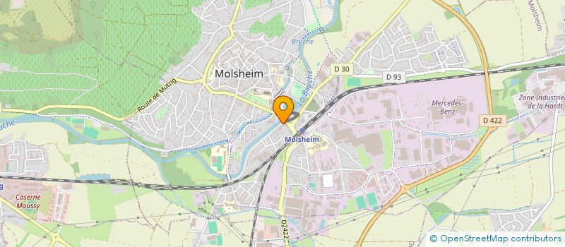 localisation de l'entreprise ECOLE 18.06 ALSACE  MOLSHEIM