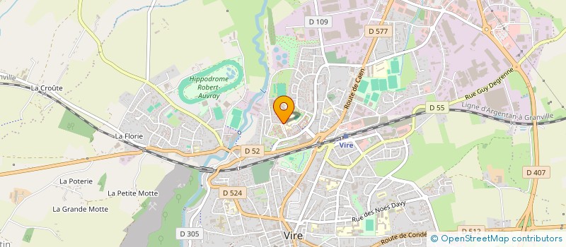 localisation de l'entreprise ECOLE ANDRE MALRAUX  VIRE-NORMANDIE