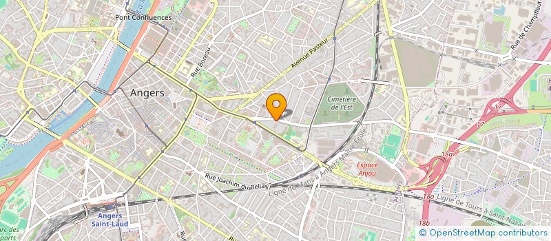 localisation de l'entreprise ECOLE ANGEVINE DE SHIATSU à ANGERS