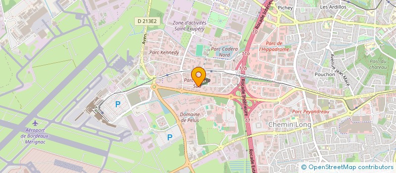 localisation de l'entreprise ECOLE AQUITAINE D'OSTEOPATHIE (E.A.O)  MERIGNAC