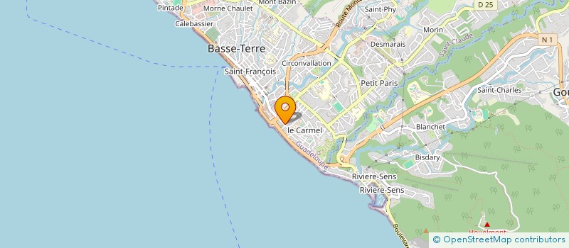 localisation de l'entreprise ECOLE ARTS ET DU SPECTACLE BASSE TERRE à BASSE-TERRE