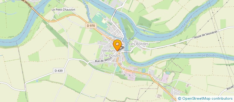 localisation de l'entreprise ECOLE ASSOCIATIVE DE MUSIQUE LA NOTE BLEUE à VERDUN-SUR-LE-DOUBS