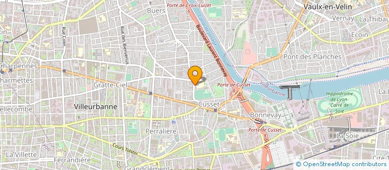 localisation de l'entreprise ECOLE BETH MENAHEM  VILLEURBANNE