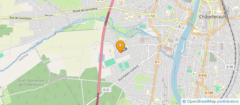 localisation de l'entreprise ECOLE BUDO KARATEDO CHATELLERAULT à CHATELLERAULT