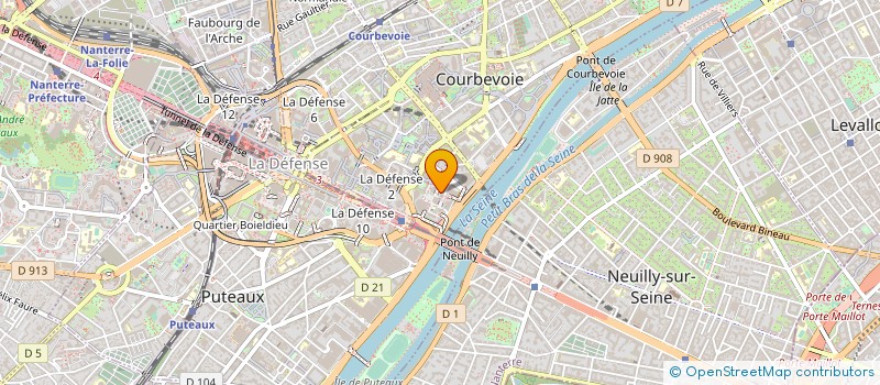 localisation de l'entreprise ECOLE CADRES COMMER AFF ECONOM à COURBEVOIE