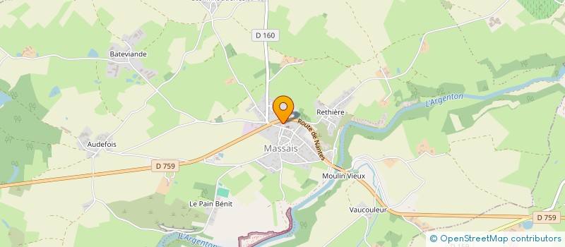 localisation de l'entreprise ECOLE CANINE DU THOUARSAIS  VAL EN VIGNES