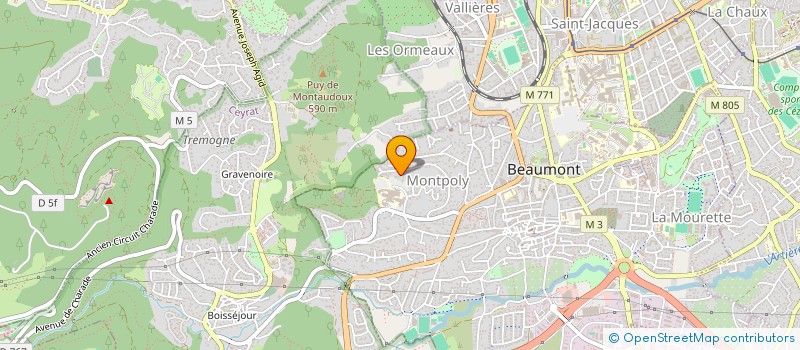 localisation de l'entreprise ECOLE CEYRATOISE DE KARATE  BEAUMONT