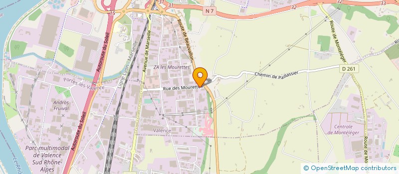 localisation de l'entreprise ECOLE CHARA ARTS  BOURG LES VALENCE