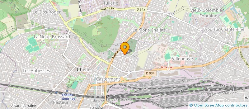 localisation de l'entreprise ECOLE CHELLOISE DE KARATE TRADITIONNEL à CHELLES