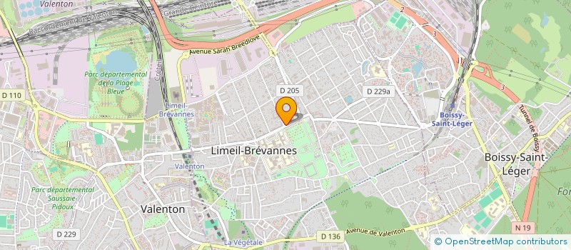 localisation de l'entreprise ECOLE CHRONO-MUSIQUE  LIMEIL-BREVANNES