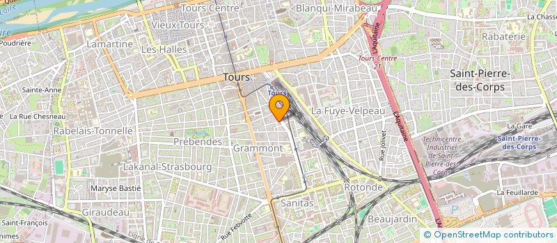 localisation de l'entreprise ECOLE CIRCASSIENNE AERIENNE TOURS - ECAT  TOURS