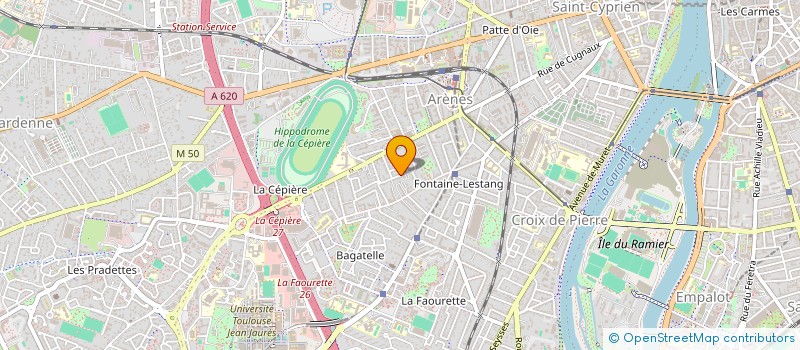localisation de l'entreprise ECOLE COLLABORATIVE DE BIODANZA (SYSTEME ROLANDO TORO) DE TOULOUSE-OCCITANIE à TOULOUSE