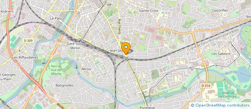 localisation de l'entreprise ECOLE CONDUITE CENOMANE  ARNAGE