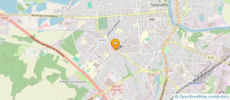 localisation de l'entreprise ECOLE CULTUELLE ET THEOLOGIQUE à SOISSONS