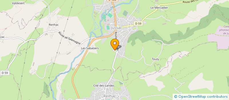 localisation de l'entreprise ECOLE CYNOPHILE DU PAYS VERT à JUSSAC