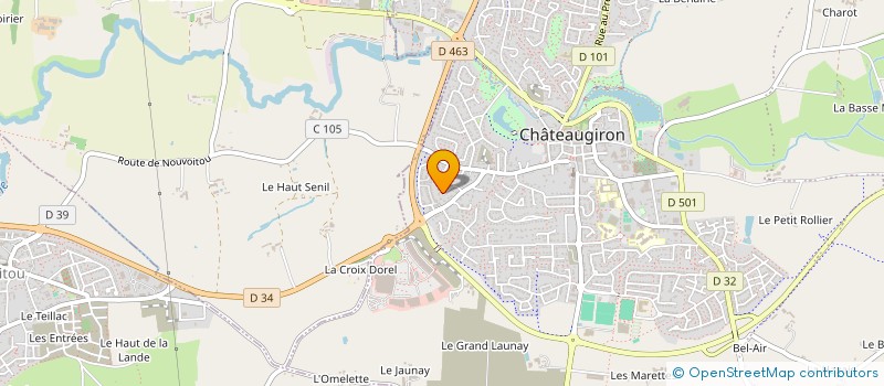 localisation de l'entreprise ECOLE CYRANO  CHATEAUGIRON