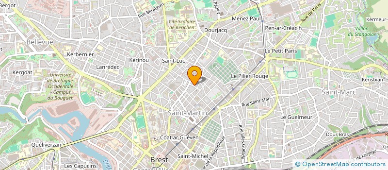 localisation de l'entreprise ECOLE D'AIKIDO DE BREST à BREST