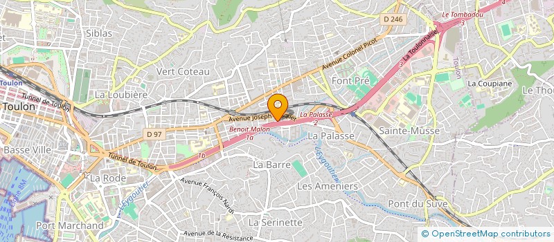 localisation de l'entreprise ECOLE D'APPLICAT INFORMATI CAP FORMA INF  TOULON