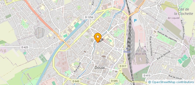 localisation de l'entreprise ECOLE D'ART DE DOUAI à DOUAI
