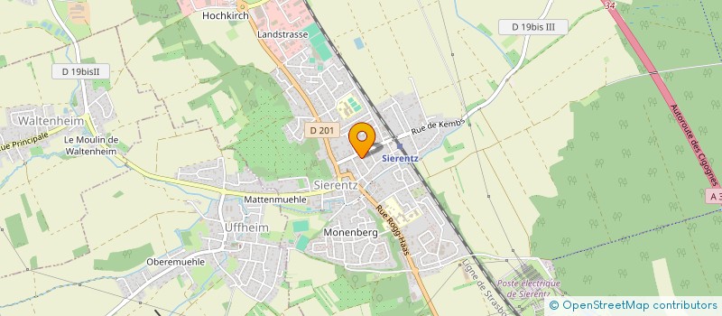 localisation de l'entreprise ECOLE D'ART EQUESTRE DE HAUTE ALSACE  KTZINGUE