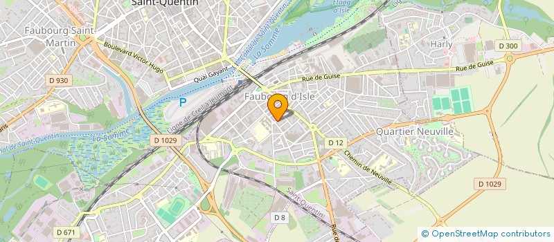 localisation de l'entreprise ECOLE D'ARTS MARTIAUX D'HOMBLIERES à SAINT-QUENTIN