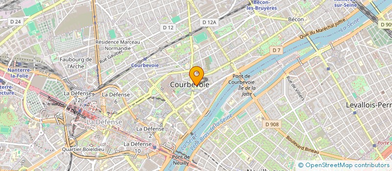localisation de l'entreprise ECOLE D'ARTS MARTIAUX DE COURBEVOIE à COURBEVOIE