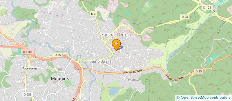 localisation de l'entreprise ECOLE D'ARTS MARTIAUX ET SELF-DEFENSE DU CANNET-ROCHEVILLE à MOUGINS