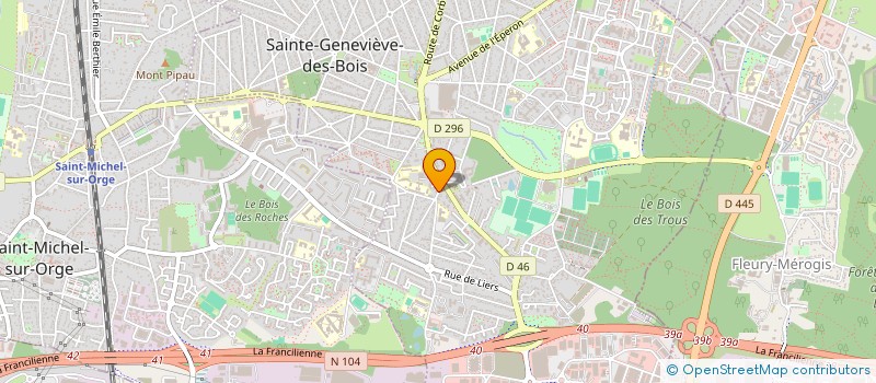 localisation de l'entreprise ECOLE D'ECHECS DE L'ESSONNE à SAINTE-GENEVIEVE-DES-BOIS