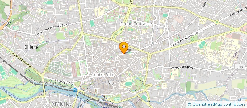 localisation de l'entreprise ECOLE D'ECHECS DU BEARN à PAU