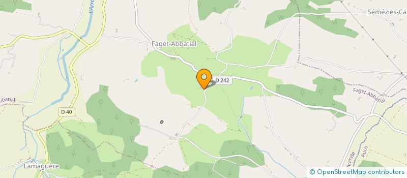 localisation de l'entreprise ECOLE D EQUITATION DE BORDEVIEILLE à FAGET-ABBATIAL