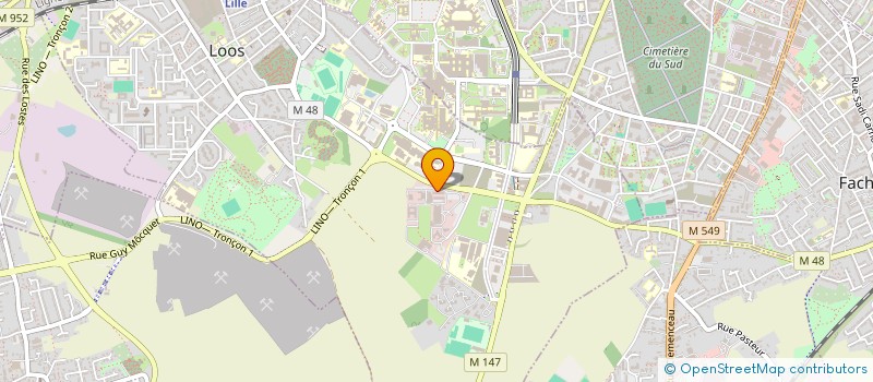 localisation de l'entreprise ECOLE D'INFIRMIERS DE BLOC OPERATOIRE DE LILLE à LOOS