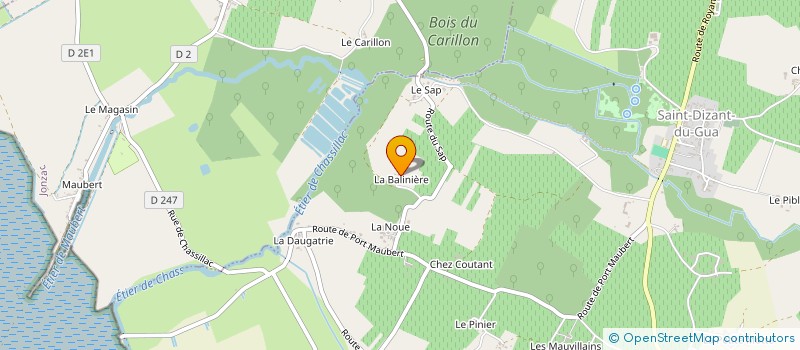 localisation de l'entreprise ECOLE D'OSTEOPATHIE SPECIALISEE ANIMAL à SAINT-DIZANT-DU-GUA