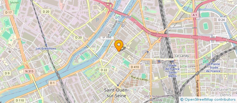 localisation de l'entreprise ECOLE DANHIER D'OSTEOPATHIE à SAINT-OUEN-SUR-SEINE