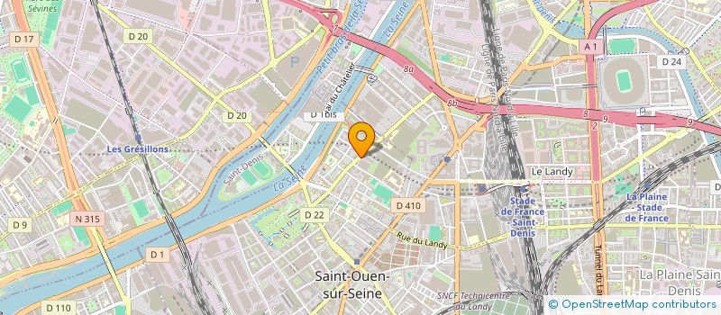 localisation de l'entreprise ECOLE DANHIER DE PEDICURIE PODOLOGIE à SAINT-OUEN-SUR-SEINE