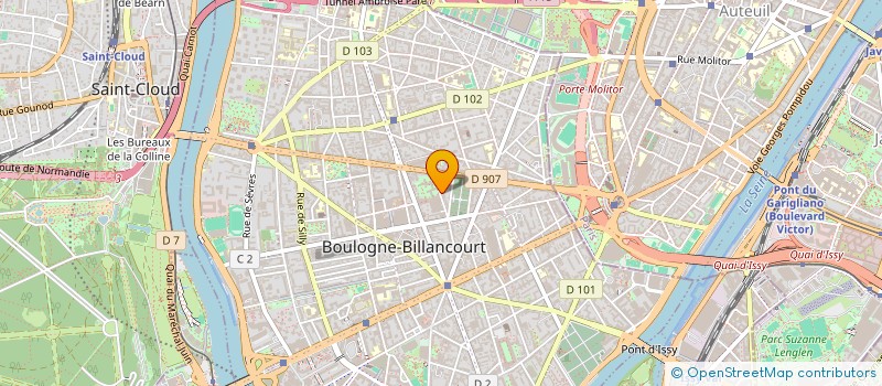localisation de l'entreprise ECOLE DE BALLET PETITS PAS à BOULOGNE-BILLANCOURT