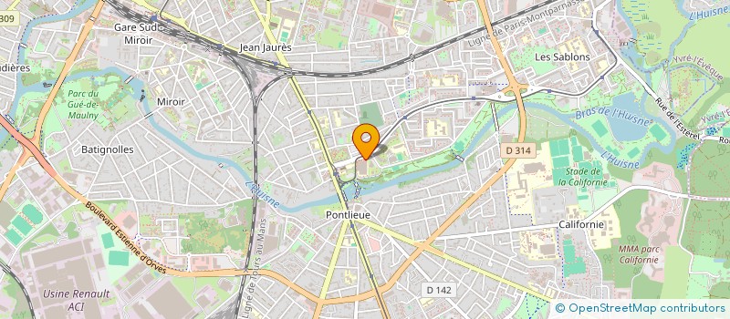 localisation de l'entreprise ECOLE DE BILLARD DU MANS  LE MANS