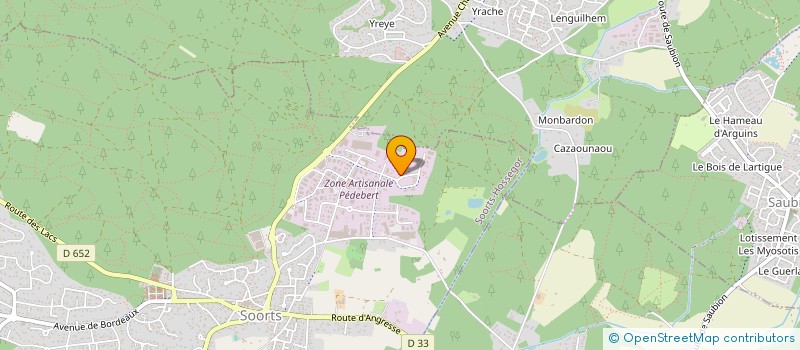 localisation de l'entreprise ECOLE DE BODYBOARD DES LANDES  SOORTS-HOSSEGOR