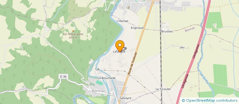 localisation de l'entreprise ECOLE DE BOXE PUGILISTIQUE ET DE SPORTS ASSOCIES à BONNAC