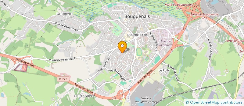 localisation de l'entreprise ECOLE DE CHANT ALYA VOCE à BOUGUENAIS