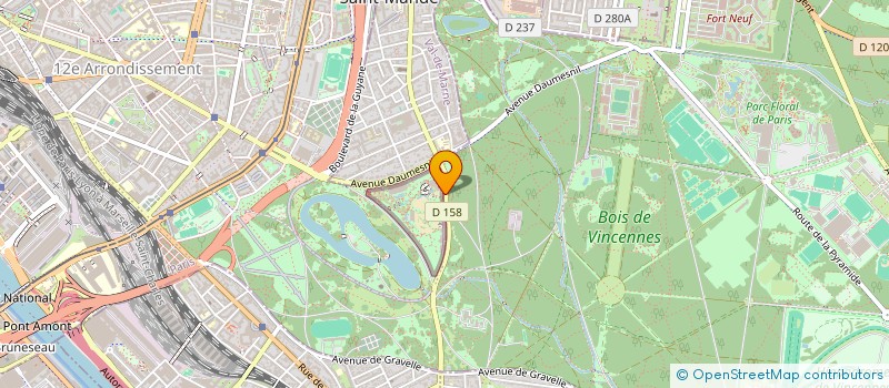 localisation de l'entreprise ECOLE DE CHIENS GUIDES POUR AVEUGLES ET MALVOYANTS DE PARIS ET REGION PARISIENNE  PARIS