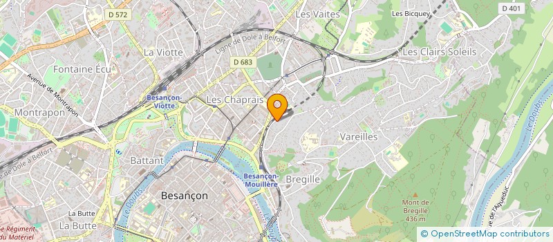 localisation de l'entreprise ECOLE DE CHINOIS DE L'EST DE LA FRANCE à BESANCON