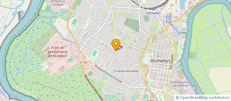 localisation de l'entreprise ECOLE DE CIRQUE : HORS PISTE  ROCHEFORT