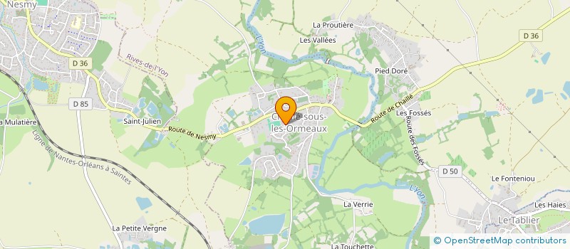 localisation de l'entreprise ECOLE DE CIRQUE MICHELETTY  CHAIZE LE VICOMTE (LA)