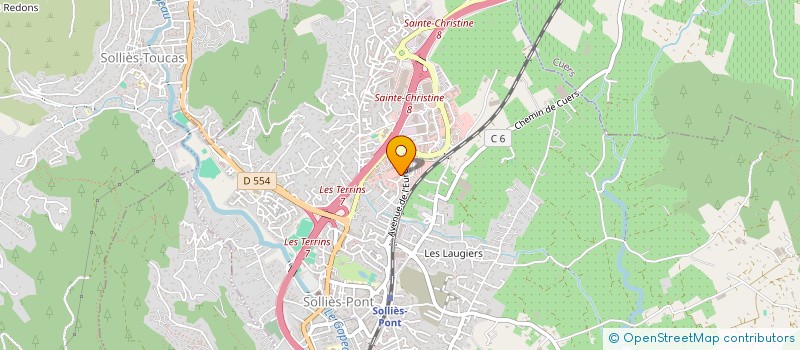 localisation de l'entreprise ECOLE DE CIRQUE PITRERIES à SOLLIES-PONT