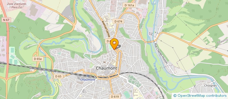 localisation de l'entreprise ECOLE DE CONDUITE 2000 à CHAUMONT