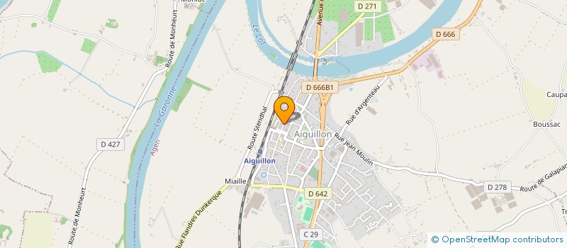 localisation de l'entreprise ECOLE DE CONDUITE 47  AIGUILLON