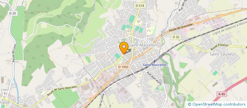 localisation de l'entreprise ECOLE DE CONDUITE 90  SAINT-MARCELLIN