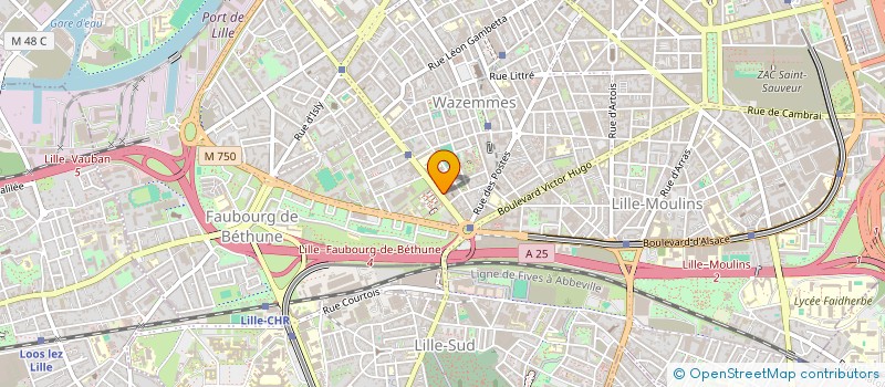 localisation de l'entreprise ECOLE DE CONDUITE ALAYA MONTEBELLO à LILLE