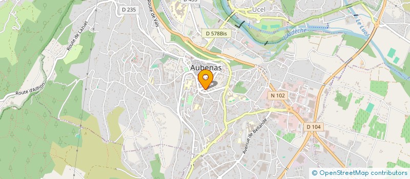 localisation de l'entreprise ECOLE DE CONDUITE ALBENASSIENNE VOLLE à AUBENAS
