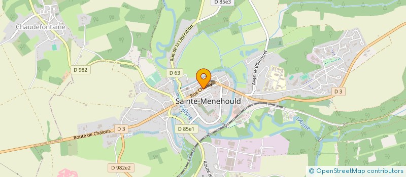 localisation de l'entreprise ECOLE DE CONDUITE AUTOMOBILE  SAINTE-MENEHOULD